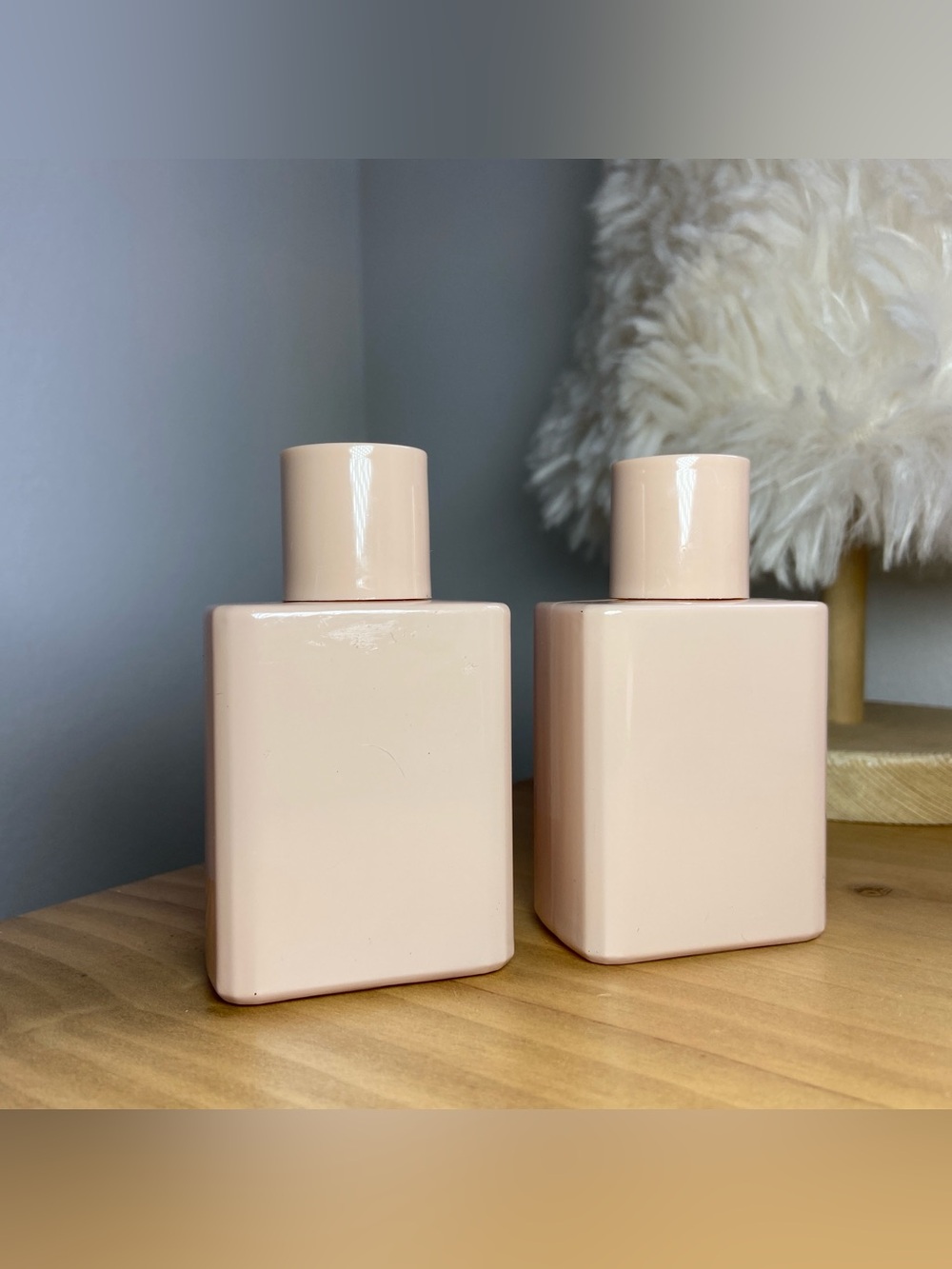 2 Pack 50ml Pink Glass Perfume Atomizer,Empty Perfume Spray Bottle,Portable